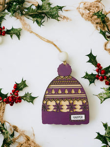 Personalized Beanie Ornament
