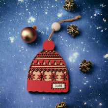 Load image into Gallery viewer, Personalized Beanie Ornament