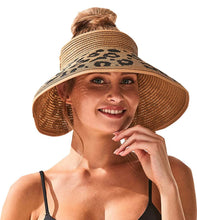 Load image into Gallery viewer, Messy Bun Beach Hat